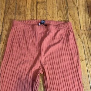 High waist , wide leg pants